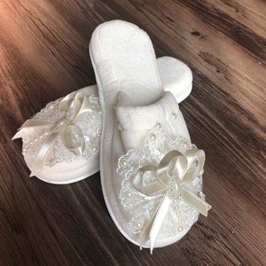 Decorated Slippers - Bridal